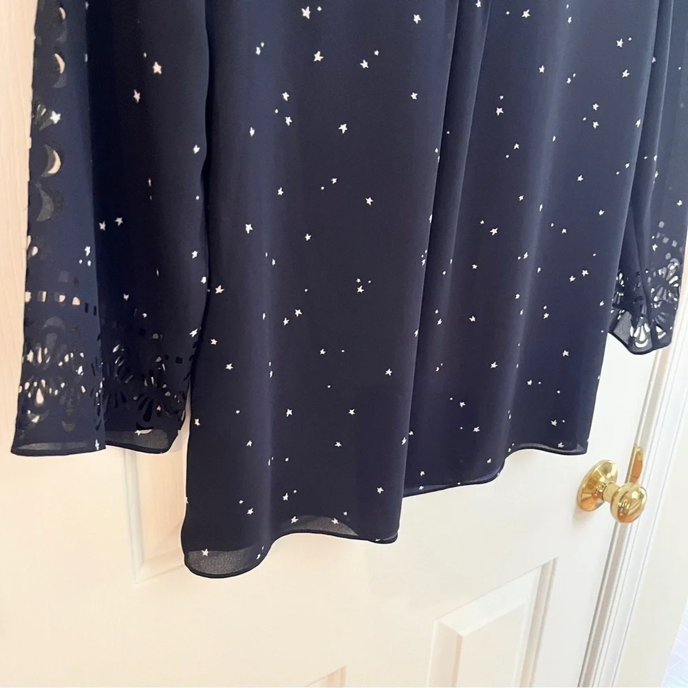 Anthro Maeve Teni to the Stars Laser Cut Blouse. 2 - Picture 10 of 10